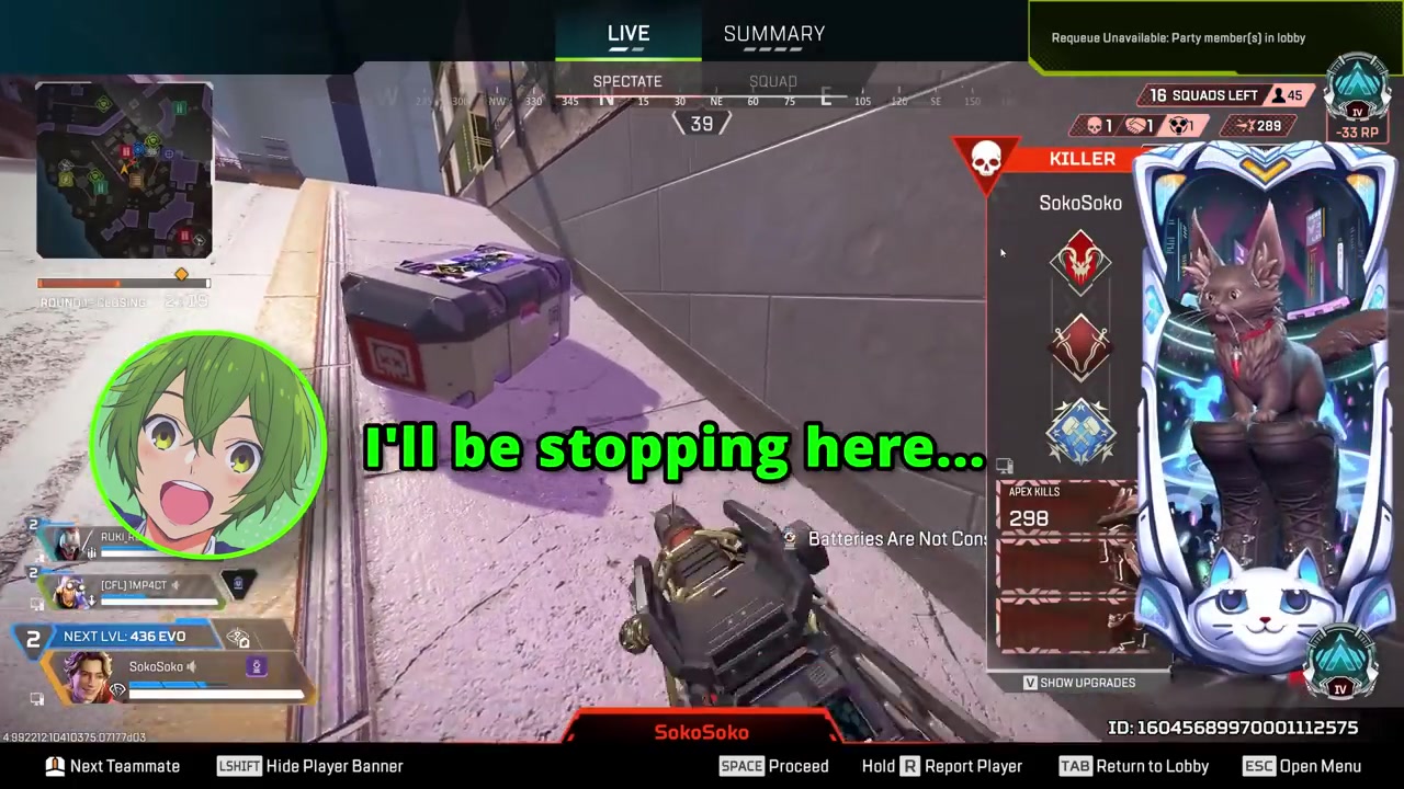 Apex death cam showing SokoSoko killer with Predator badge