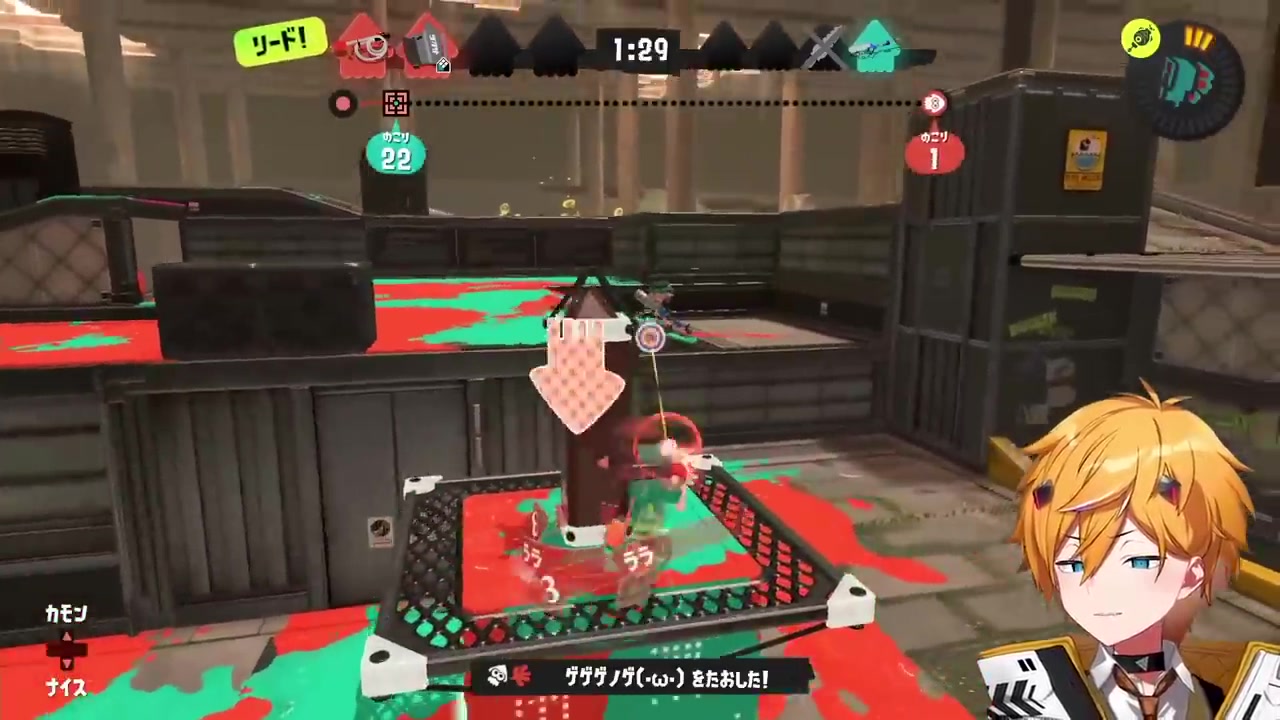 スプラトゥーン3でリードを奪い勝利に向かうキルハさんとららさんのペア